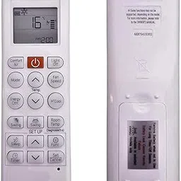 5 Years Warranty AC Remote Compatible for LG Dual Inverter Split AC Remote Model No: AKB75415302 (AC-36N) image 1