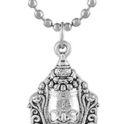 morir Oxidized Silver Ujjain Mahakaleshwar Jyotirlinga Mahakal Pendant with Chain for Men and Women-picture-27