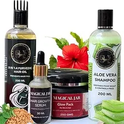 Magical Jar | Hairfall Control Mini Kit | 4 Products in 1 saver Kit for complete hair care-image-6