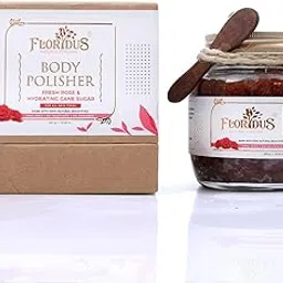 FLORIDUS Body Polisher with Fresh Rose & Hydrating Cane Sugar (300g) | Pack of 2-image-42