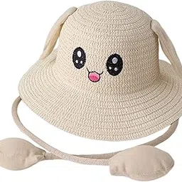 ecomistiq ECOMISTIQ® Rabbit Ear Sunshade Straw Hat Trendy Fisherman Caps for Street Trips Outdoor Beige|Clothing, Shoes & Accessories |Womens Accessories|Hats-picture-53