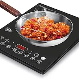 Milton Elio Elite 21.0 Slim Portable Induction Cooktop | Child Lock, LED Display Panel, 5KV Surge Protection, Timer & Preset Menu Functions, Fast Cooking |2100 W Slim Feather Touch | 3-Year Warranty-image-0