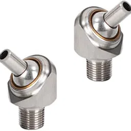 PGFUN 2 Pcs 1/4" PT x 10/30/50mm Screw-in Bolt Type 304 Stainless Steel Coolant Nozzle Inclined-Injection High Pressure Adjustable Water Oil Cooling Nozzle for Lathe, Milling, CNC Machine(10mm)-picture-27