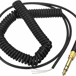 VELURA Headphone Cord 1m/3.28ft Spring Cable Wire Plug for Beyerdynamic DT 770 Pro|Replacement Parts Tools|1 x Cable|Consumer Electronics-image-3