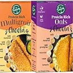 The Naturik Co Oats, Ragi, Carrot & Multigrain Cheela Mix Combo - 250 gm each (Pack of 4), Ready to Cook Millet Chilla/Dosa| Healthy Breakfast | High Fiber & Protein | As Seen On Shark Tank-picture-12