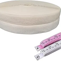 Zenith Hook and Loop fastener Tape, 25 Meter, 1 inch , Haberdashery and 2 Measuring Tapes (28 mm Width, White) - Pack of 25 m-picture-10