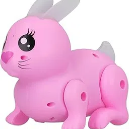 VGRASSP Walking Rabbit Figure Cute Pet Electronic Toy with Light and Sound, Eye Catching Moves - Bouncing Action Battery Operated Toy (Not Included) - Color and Design As Per Stock-picture-21