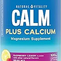 Natural Vitality Calm Plus Calcium, Raspberry Lemon, 16 oz image 1