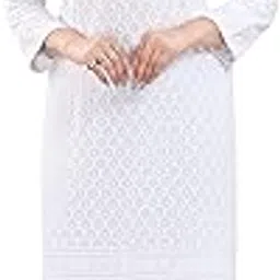 queen shield Women's Knee Length Rayon Chikan-Kari KurtaKurti (QS_6631)-picture-47