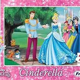 Frank Disney Princess Cinderella Jigsaw Puzzle (250 Pieces) for Kids Above 8+ Years - Fun & Challenging Brain Booster Games | Educational Puzzle for Focus and Memory -34404 image 1