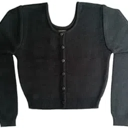 Winter Woolen Stretchable Blouse for Women - Front Open with Button, Full Sleeves, Warm & Stylish (in, Alpha, Free Size, Black)-picture-38