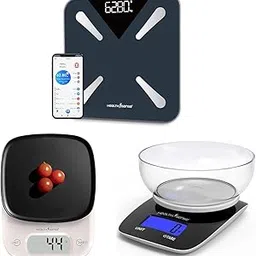 HealthSense Bluetooth BMI Weight Machine for Body Weight- BS191 & HealthSense Weight Machine for Kitchen & HealthSense Chef-Mate KS 33 Digital Kitchen Weighing Scale & Food Weight Machine-picture-42