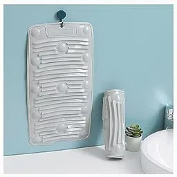 Gryrus Multipurpose Foldable Silicone Washing Board Mat – Portable Anti-Slip Laundry Pad for Shoes, Clothes, Mops – Travel-Friendly, Rollable Cleaning Mat (Multicolor)-image-30