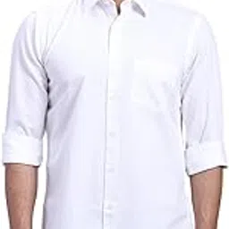 colorplus Color Plus Men's Regular Fit Pure Cotton Solid Piece Dyed Pattern Plain Collar Full Sleeve Casual Shirt-picture-56