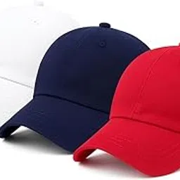 amazon brand - anarva Unisex Cotton Baseball Cap Combo Pack of 3-picture-32
