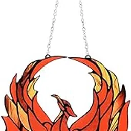ELBME® Birds High Stained Glass Suncatcher Phoenix Wings Window Panel Hanging Decor Home & Garden | Home D?©cor | Suncatchers & Mobiles-picture-54