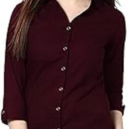 Women's Regular fit Top (LF-W1153-L_Red Large)-image-98