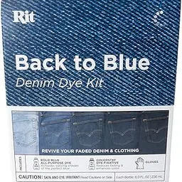 Rit Dye Back to Blue Kit – Includes Bold Blue All Purpose Dye, ColorStay Dye Fixative, & Gloves – Restore Faded Fabrics-picture-48