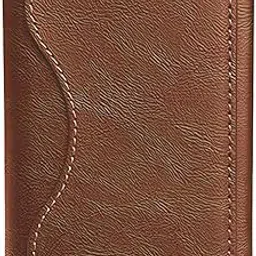 Mag-Safe Compatible Card Case, Smartphone Wallet for iPhone 16, 15, 14, 13, 12, Magnetic, Thin, Lightweight, PU Leather, Holds 6 IC Cards, caramel brown, Contemporary|Casual|Classic-picture-29