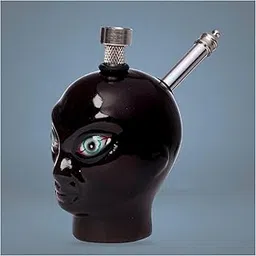 METIER® Bong 5 Inch Ceramic Bongsmoke Compact Mini Small Bongs Shooter Pipe Alien Faced Bong Pack of 1-picture-15