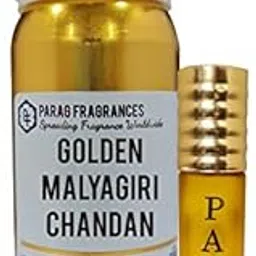 Parag Fragrances Golden Malyagiri Chandan 100Ml Natural Attar (With Empty Fancy Bottles) Alcohol Free Grade 1 Natural Attar/Perfume Oil/Essential Oil For Clothes, Religious Use & Cosmetics Making-picture-26