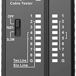 BAZPUR MART® Advanced Telephone & Network Cable Tester - RJ11, RJ45 Line Finder and Toner Tool for Quick Fault Detection and Efficient Troubleshooting image 1