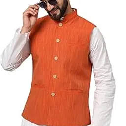 latest chikan Men's Nehru Jacket/Waistcoat Sophisticated Ethnic Wear-picture-35