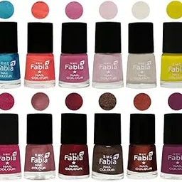 SMC Fabia Quick Dry One Stroke Nail Polish Set | Nail Paint Combo 6 ml Each) - Set of 12 Multicolor,04-picture-42