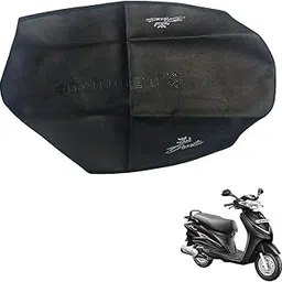 Zombieeast Scooty/Scooter Waterproof Leather Durable Plain Seat Cover/Seatcover Protect Rust&Dust Black Suitable for Hero Duet-image-15