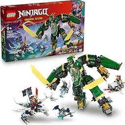 LEGO NINJAGO Lloyd’s Jet Mech Ninja Toy Building Kit 71845 Building Blocks Toys for 9+ Gift for Boys and Girls-picture-54
