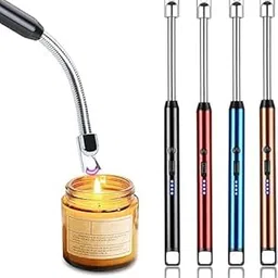 DIYMAG Electric Rechargeable Gas Lighter for Kitchen Candles Gas Lighter Plasma Flameless Windproof USB Lighter 360° Flexible Neck Arc, Puja Lamps, Gas Stove | Ideal for Restaurants USE (Multicolor)-picture-19