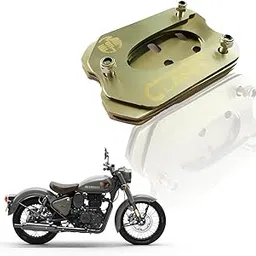 MOTO GENIUS Stainless Steel Side Stand Extender for Classic Reborn 350 | Heavy Duty Parking Support and Stability Enhancer (Silver)-image-60