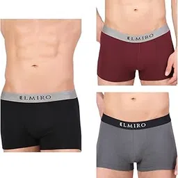 elmiro Men's Underwear Intimo-Tech Antimicrobial Micro Modal Legendary Trunk (Pack of 3)-picture-19