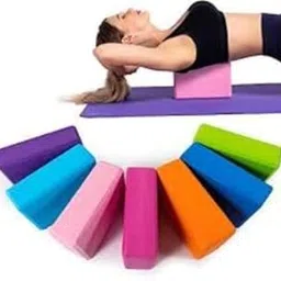 Yoga Block Set, High Density EVA Foam Exercise Blocks for Support and Balance, Multi-Color-picture-45