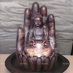 Big Bulk Hand Shaped Fountain for Living Room Home Decor Garden Decoration and Drawing Room (Wine: Size: 48 x 50 x 78 cm) (Wine)-image-31