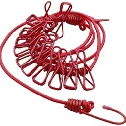 UJEAVETTE 3xClothesline Clothes Stretchy Travel Clothes Line for Garden Outdoor Vacation Red-image-61