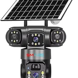 smars 12 MP Full HD Tripple Lens 4G Solar Powered CCTV Camera | Manual Side Rotation| Auto Tracking | Human Detection | Color Night Vision | Two-Way Audio-image-54