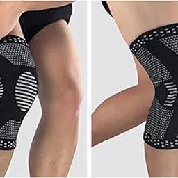 UBERSWEET® Outdoor Sports Knee Brace Pad Sports Protector Long Sleeve Gear Black XL-picture-35