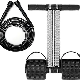 Jumping Rope & Tummy Trimmer for Men and Women with Adjustable Height Speed for Exercise, Gym, Sports Fitness and Dubbell Spring-image-49