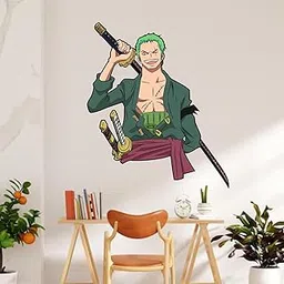 Wall Attraction™ Zoro One Piece Wall Stickers & Murals Size - 50x58cm MD218_S-picture-28