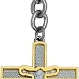 Lord Jesus Christian Cross Keychain Keyring Car Bike Home Office Birthday Gift To Friends Gold And Silver Zinc Metal Religious Keychain For Men And Women-image-24
