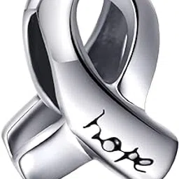 Hope Ribbon Charms Compatible with Pandora Women Bracelet, Antique 925 Sterling Silver Breast Cancer Awareness Beads, Love Gifts for Mothers Day/Christmas/Valentines Day-image-41