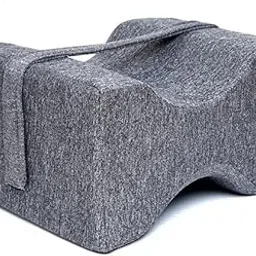 IDITRI EXPORT-Knee Pain Relief Knee Pillow-Knock Knee Corrector Leg Pillow for Sleeping-Side Sleeper Cushion-Sciatica Pain Relief-Hip Pain Support Pillow-Memory Foam Orthopedic Knee Pillow-Grey-picture-31