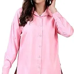 kotty Women's Solid Regular Fit Venetian Red Shirt-picture-31