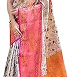 sgf11 Women's Kanjivaram Pure Soft Silk Handloom Saree With Unstitched Blouse Piece-picture-19