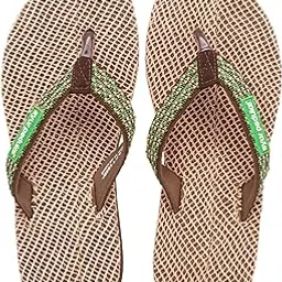 ayurpaduka Women’s Flip Flops | Comfortable & Stylish Beach Sandals | Adjustable Strap for Custom Fit | Lightweight & Breathable | Anti-Slip Rubber Sole for Indoor & Outdoor Use | Casual Footwear (333/N)-picture-57