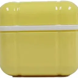 AmeriCan Goods Denture Bath Case Cup Box Holder with Basket, Storage Container Care for Dentures, Clear Braces, Night Guard & Retainers,Traveling (Yellow)-picture-37