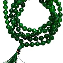 Green Agate 8 mm Beaded Mala-picture-32