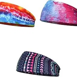 trendynest TRENDYNEST® 3Pcs Yoga Sport Headband Fitness Gym Running Cycling Sweatband Hairband | Womens Accessories | Hair Accessories-picture-33