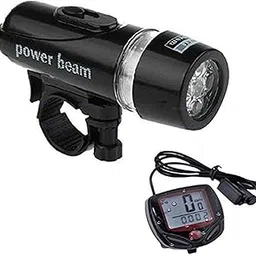 MOHAK LED Headlight and Speedometer Bicycle Combo - Bicycle Headlight with Speedometer for Cycling(Product Color May Be Vary)-picture-28